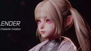 【3D Modeling】FF14? WOW? The correct way to open the double ponytail-MMORPG character creation