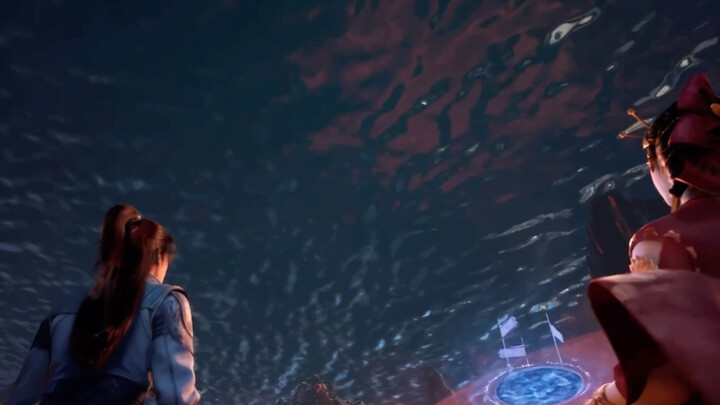 This upside-down sea water really shocked me. I admire the imagination of the production team.