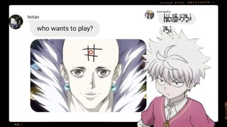 the spiders join the group chat - hxh texts