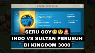 SULTAN 3000 RUSUH AUTO DI BABAT OLEH F2P indo?? indo vs sultan perusuh rise of kingdom #war #3000