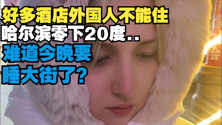 It’s -20°C in Harbin—are we really going to sleep on the street tonight? Ukrainian potato girl brave