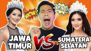 ATEBANG REACTION | PUTERI INDONESIA 2022 VIDEO PROFILE SUMATERA SELATAN VS JAWA TIMUR #videoprofil