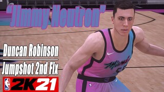 Duncan Robinson Jumpshot 2nd Fix NBA2K21 with Side-by-Side Comparison