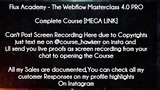 Flux Academy  course - The Webflow Masterclass 4.0 PRO download