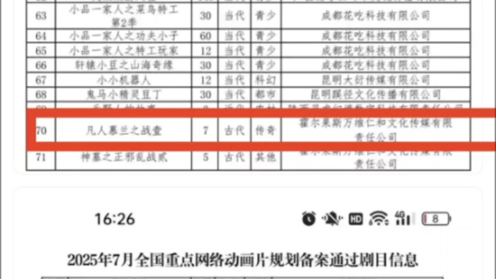 凡人修仙传新年番慕兰之战已通过备案