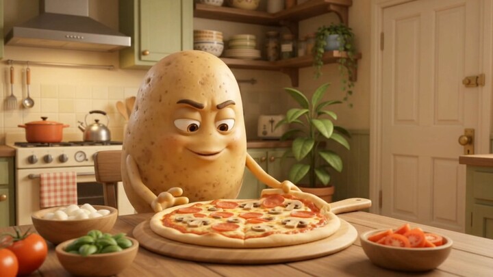 🥔🍕 টমেটো চলে যেতেই আলু শুরু করল পিজ্জা পার্টি! 😂 শেষ পর্যন্ত কী হলো, দেখুন!#Shorts #FunnyCartoon