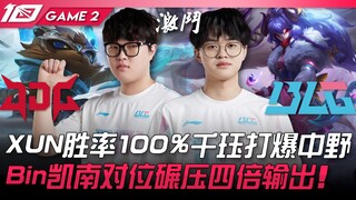 JDG vs BLG: XUN maintains a 100% win rate, dominating the jungle and mid lane! Bin's Kai'Sa utterly 