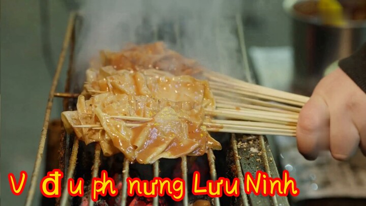 China Liaoning Barbekyu: Tahu kering panggang