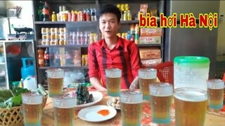 Bia hơi Hà Nội.nắng nóng quá đi uống bia hơi cho mát