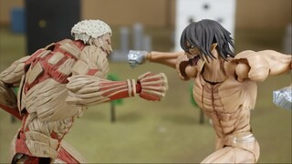 【定格动画】进击的巨人 艾伦VS铠之巨人 莱纳