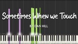 Sometimes When We Touch by Dan Hill synthesia piano tutorial + sheet music