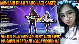 MANJAIN DILLA YANG LAGI SAKIT, AUTO BAPER DIA SAMPE DI RATAIN SEMUA MUASUHNYA!! - GARENA FREEFIRE