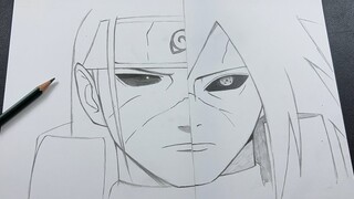 Anime drawing | how to draw madara vs Hashirama | step-by-step