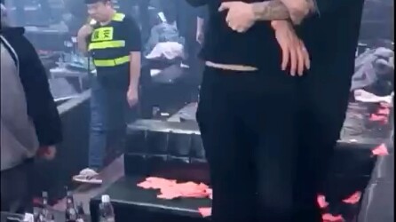 Two groups at a bar got into an argument.