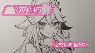 Gambar YAE MIKO dari game GENSHIN IMPACT yuk!