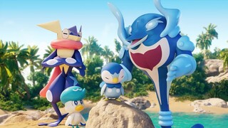 [Pokémon] Trận chiến thu thập trái cây cây ánh sáng bong bóng