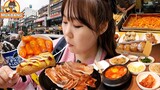 도쿄 코리안타운 신오쿠보엔 어떤 음식점들이 있을까요?!😯 | 삼겹살, 순두부찌개, 치즈핫도그, 떡볶이, 일본 먹방 MUKBANG