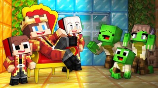 JJ Family Became Royal to Troll Mikey Family in Minecraft (Maizen)