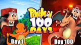 I Spent 100 DAYS IN PIXELMON! (Minecraft Pokemon)