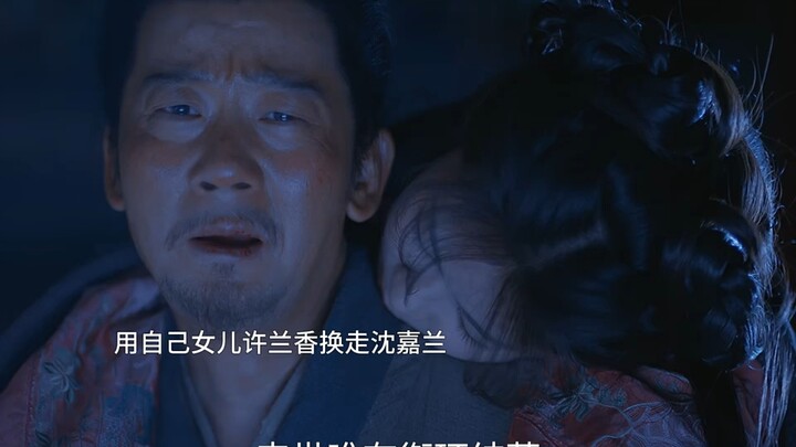 Deliberately slitting one’s own throat to have the spray of blood obscure the fake daughter’s face, 