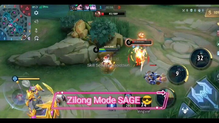 Zilong Mode Sage Senin