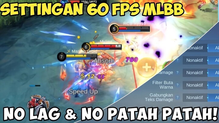TERBARU ! CARA ATUR PENGATURAN SETTINGAN MOBILE LEGEND 60FPS NO LAG NO PATAH PATAH SETELAH UPDATE