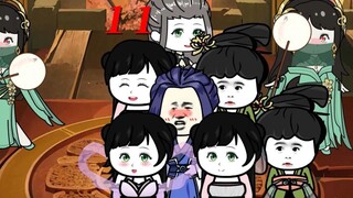 Sanhuo, surrounded by beauties, learns sword fingering among flowers