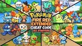 All Starters Cheat Codes In Pokemon Fire Red Extended v2.2.4 GBA Rom Hack