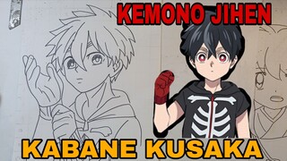 menggambar kabane dari anime kemono jihen