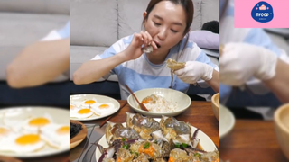 Mukbang ghẹ ngâm tương #anngon