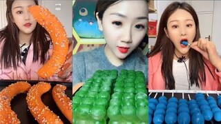 Thánh Ăn Đá Lạnh Như Ăn Kẹo Ngọt, Ăn Trái Cây Bộc Chocola - ASMR Ice Crunchy Eating sound#70