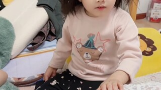 The child has grown up; it's time to sleep alone now.