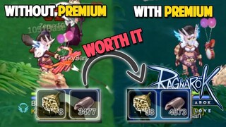 WITH AND WITHOUT PREMIUM FARMING COMPARISON - RAGNAROK MOBILE SEA