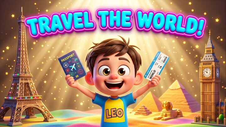 Learn Countries for Kids 🌍 World Travel Adventure | Nursery Rhymes