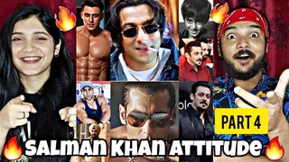 Salman Khan Full Attitude Videos REACTION | Salman Khan Angry moments | Reaction Bazar | Part 4