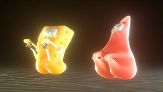 Anime|SpungeBob and Patrick Star's bouncy ass