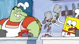 Little Sponge has excellent knife skills