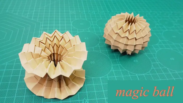Paper magic ball with sharp lines! 
