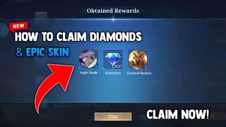 HOW TO CLAIM 1K DIAMONDS AND EPIC SKIN! FREE! LEGIT WAY! | MOBILE LEGENDS 2022