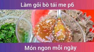 Làm gỏi bò tái me p6