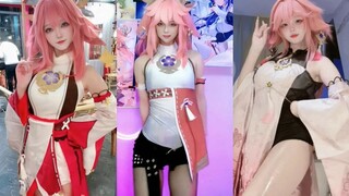 八重神子丝滑小连招，这狐狸真野