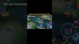 🧠 I BET 99.9% OF CHOU USER CAN’T DO THIS #mobilelegends #choou #mlbb #shorts #milglobal