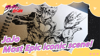 JoJo's Bizarre Adventure|[Sketch] The most Epic iconic scene! Have you seen the chinesebrush hair?