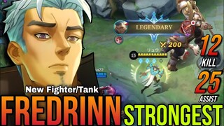 Unstoppable Fighter!! New Hero Fredrinn Build & Gameplay ~ MLBB