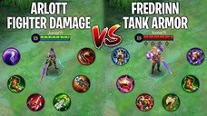 Arlott Fighter Damage Vs Fredrinn Tank Armor