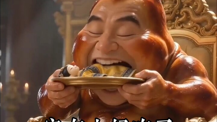 Big Drumstick is on a rampage and wants to eat Old Buddha