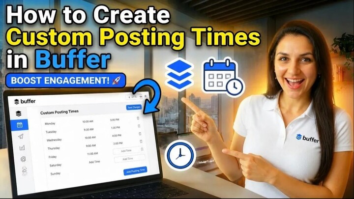 How to Create Custom Posting Times in Buffer