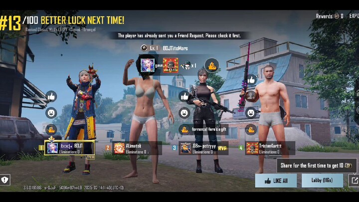 first time playing online PUBG games live stream and TikTok