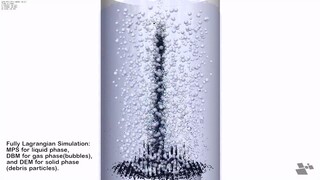 Fully Lagrangian Approach of Three-Phase Systems for Debris Bed Formation | samadii/fluid