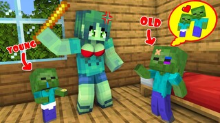 Monster School : Old Zombie Brother and Young Zombie Brother - Sad Story - Minecraft Animation